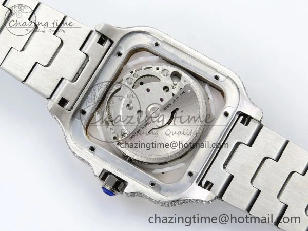 Thermal Santos De 40mm TWF 1:1 Best Edition Red Dial 904L SS Case and Bracelet A 5992