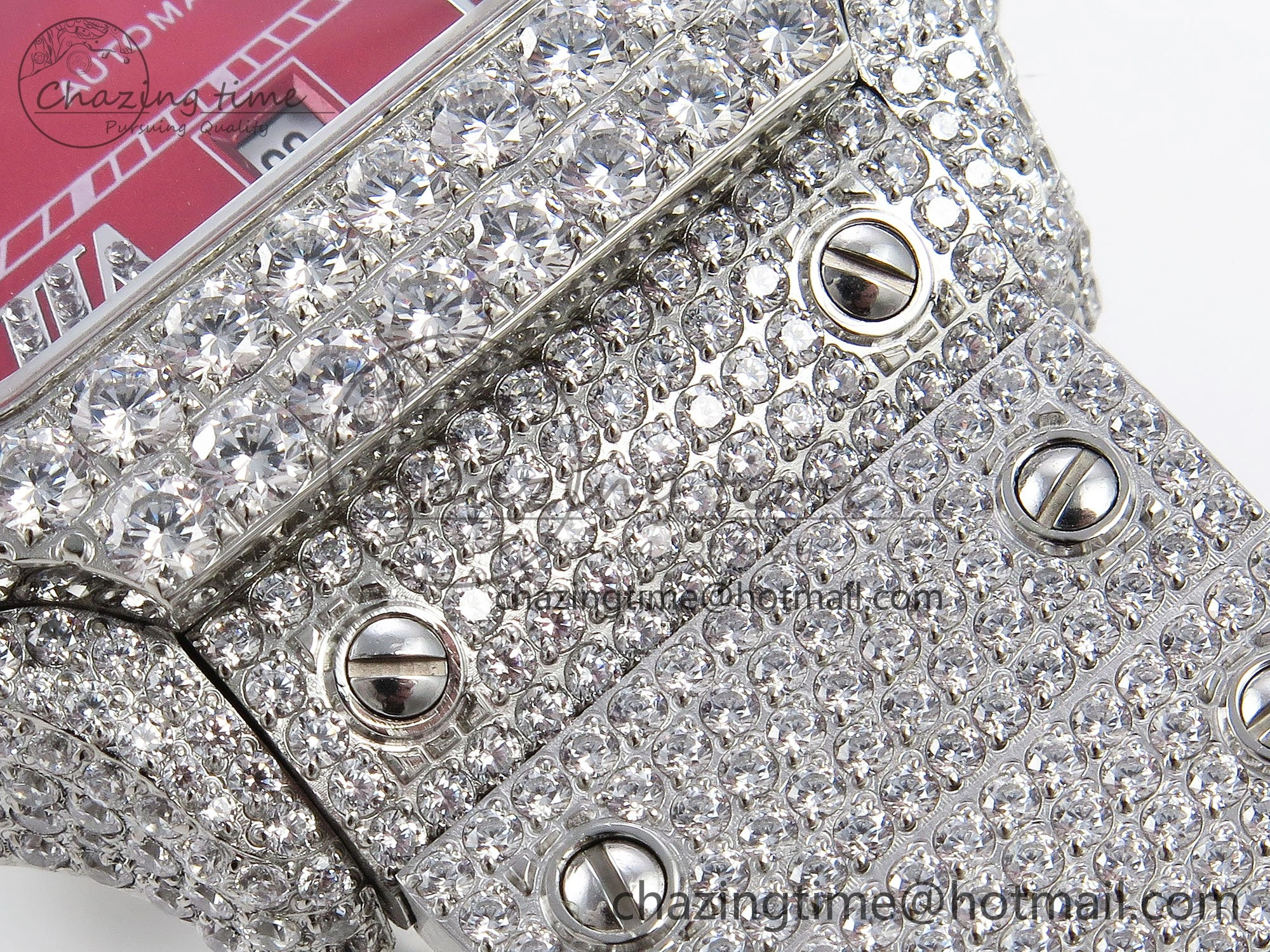 Thermal Santos De 40mm TWF 1:1 Best Edition Red Dial 904L SS Case and Bracelet A 5992