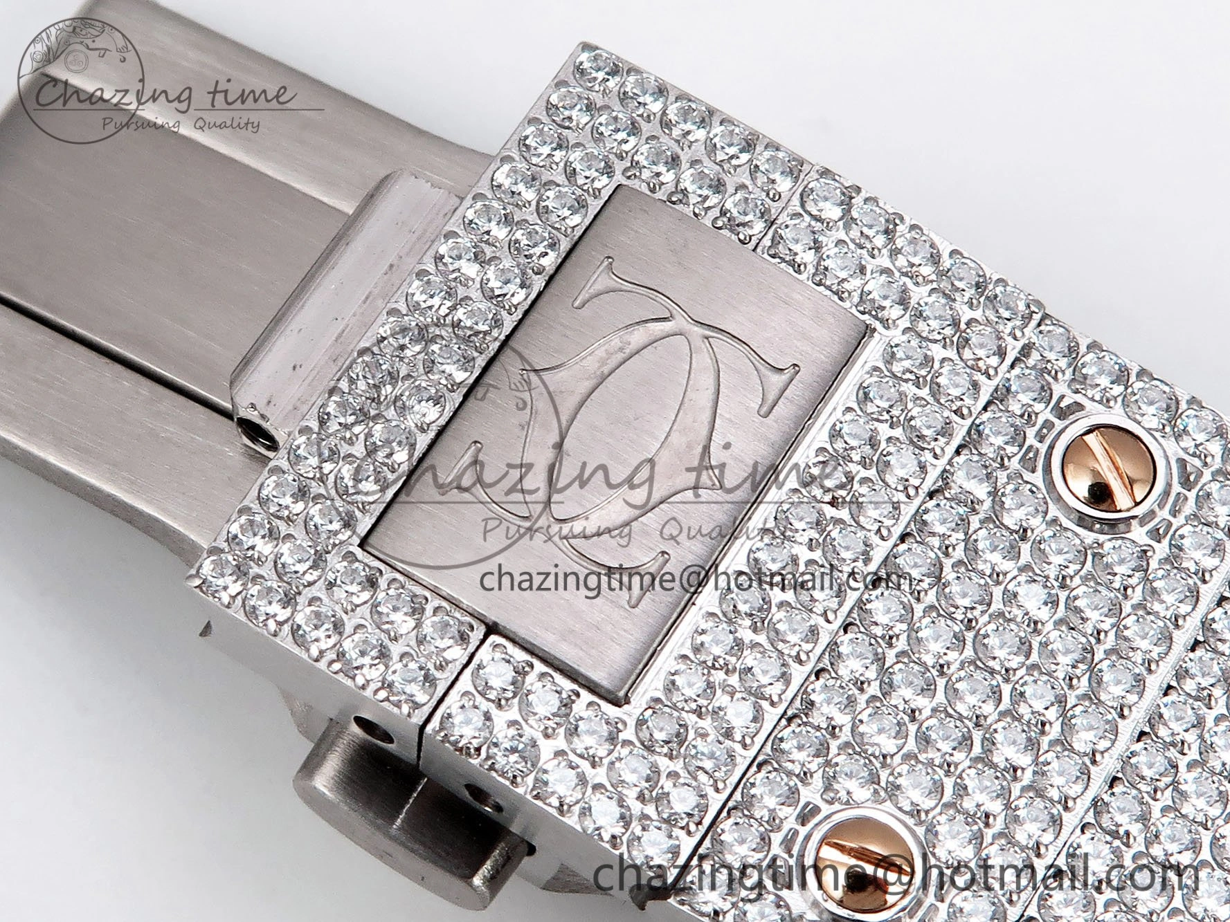 Santos De 40mm TWF 1:1 Best Edition Red Dial 904L SS RG Case and Bracelet A GoodFit 6001