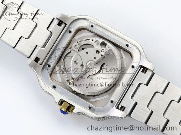 FlexibleFit Santos De 40mm TWF 1:1 Best Edition Red Dial 904L SS YG Case and Bracelet A 6026