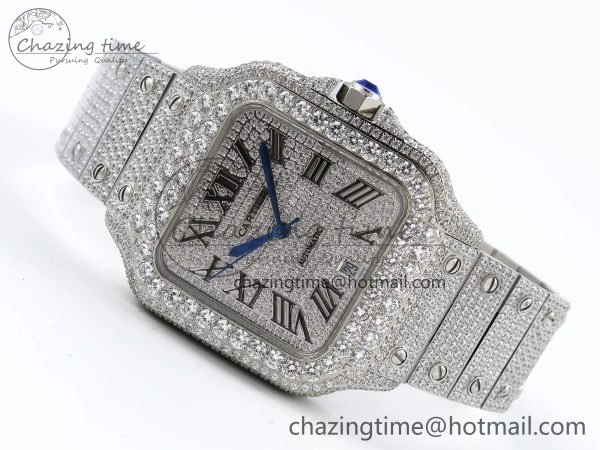 Unisex Santos De 40mm TWF 1:1 Best Edition SS Dial 904L SS Case and Bracelet A 5998