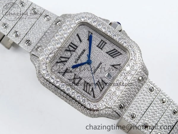 Unisex Santos De 40mm TWF 1:1 Best Edition SS Dial 904L SS Case and Bracelet A 5998
