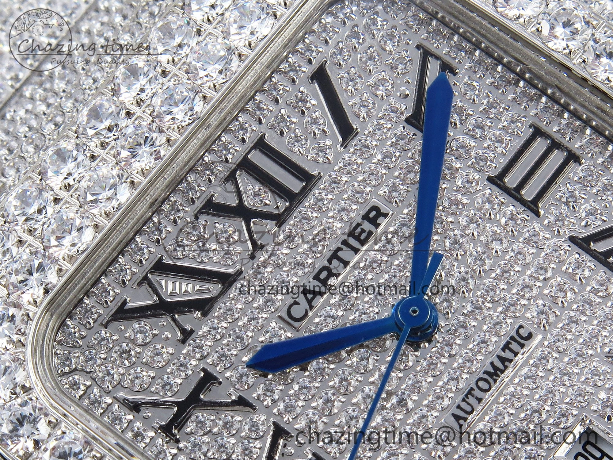 Unisex Santos De 40mm TWF 1:1 Best Edition SS Dial 904L SS Case and Bracelet A 5998