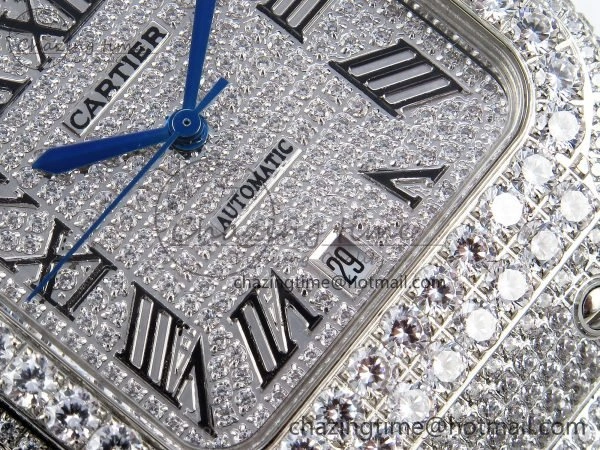 Unisex Santos De 40mm TWF 1:1 Best Edition SS Dial 904L SS Case and Bracelet A 5998