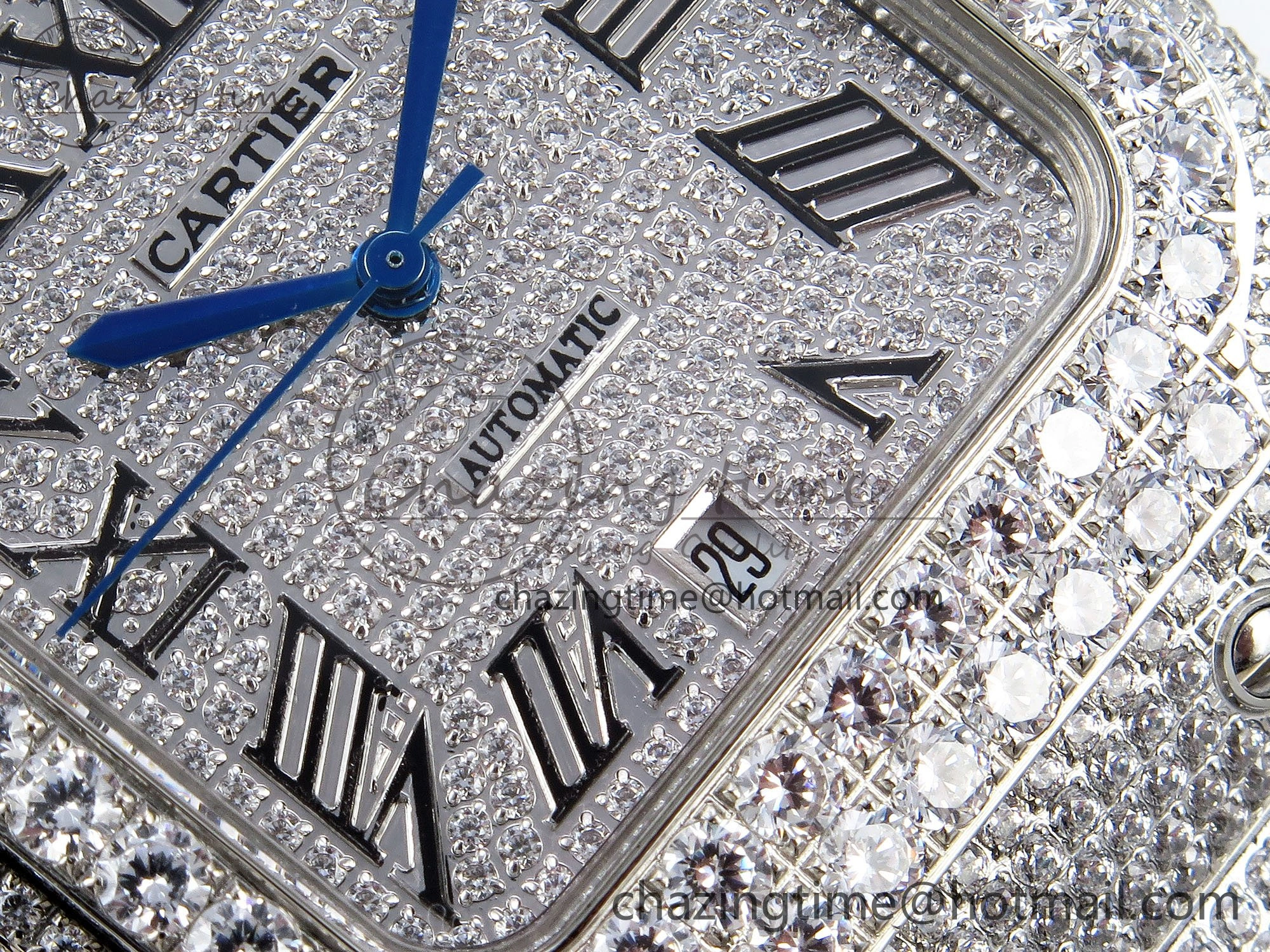 Unisex Santos De 40mm TWF 1:1 Best Edition SS Dial 904L SS Case and Bracelet A 5998