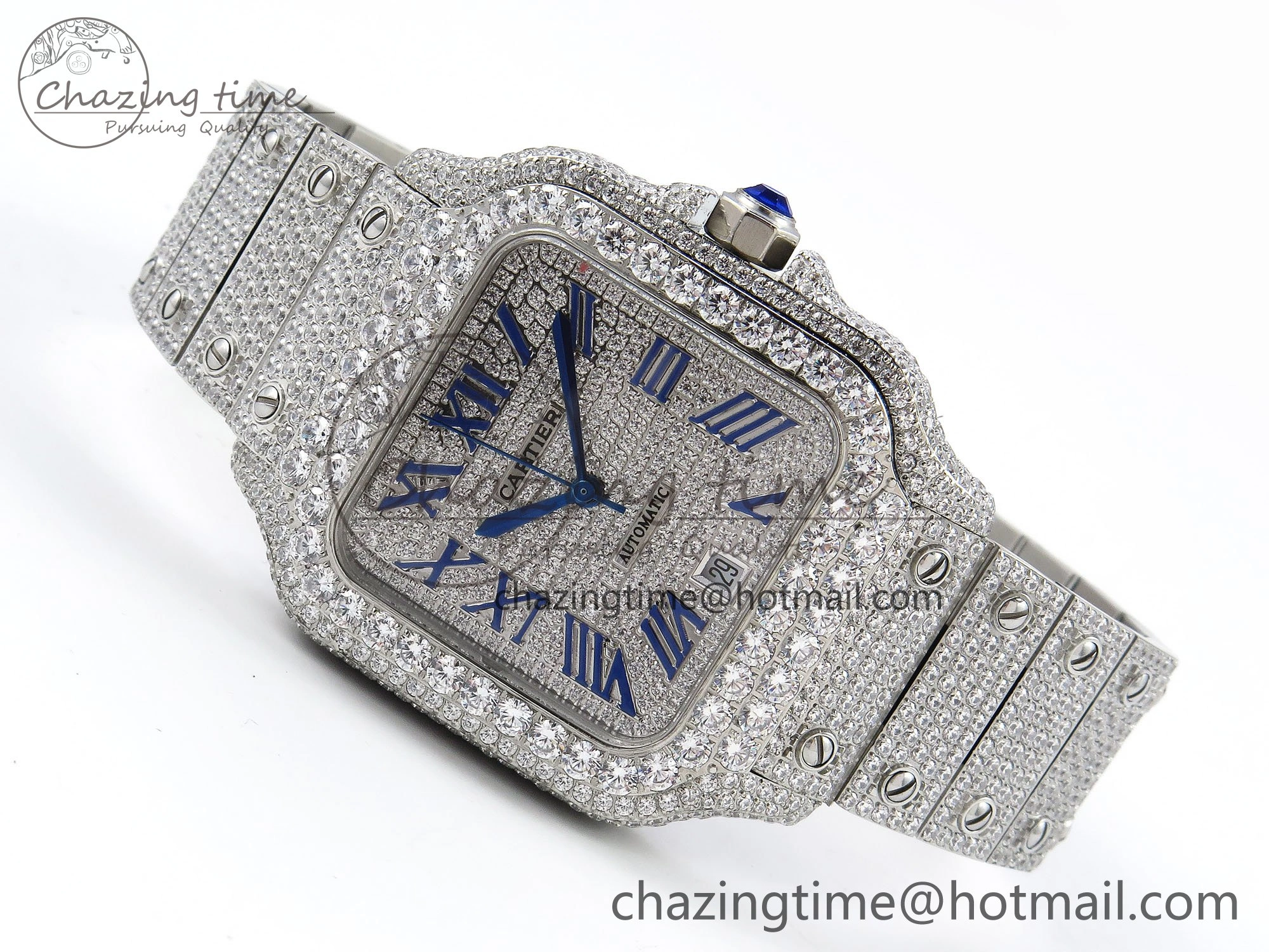 Santos De 40mm TWF 1:1 Best Edition SS Dial 904L SS Case and Bracelet A Tailored 5994