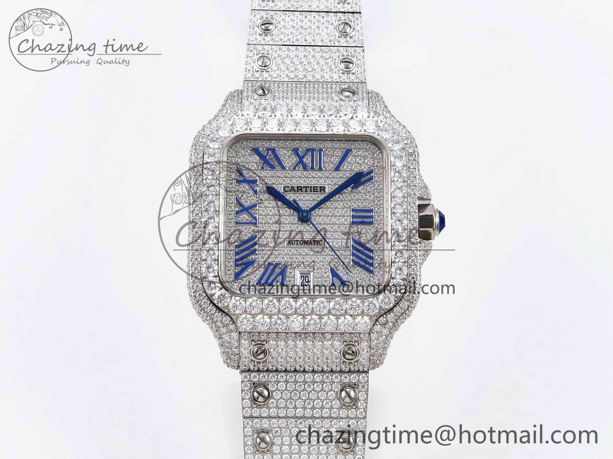 Santos De 40mm TWF 1:1 Best Edition SS Dial 904L SS Case and Bracelet A Tailored 5994