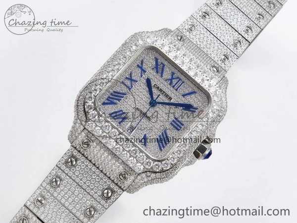 Santos De 40mm TWF 1:1 Best Edition SS Dial 904L SS Case and Bracelet A Tailored 5994