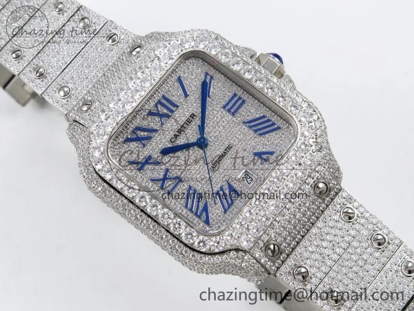 Santos De 40mm TWF 1:1 Best Edition SS Dial 904L SS Case and Bracelet A Tailored 5994