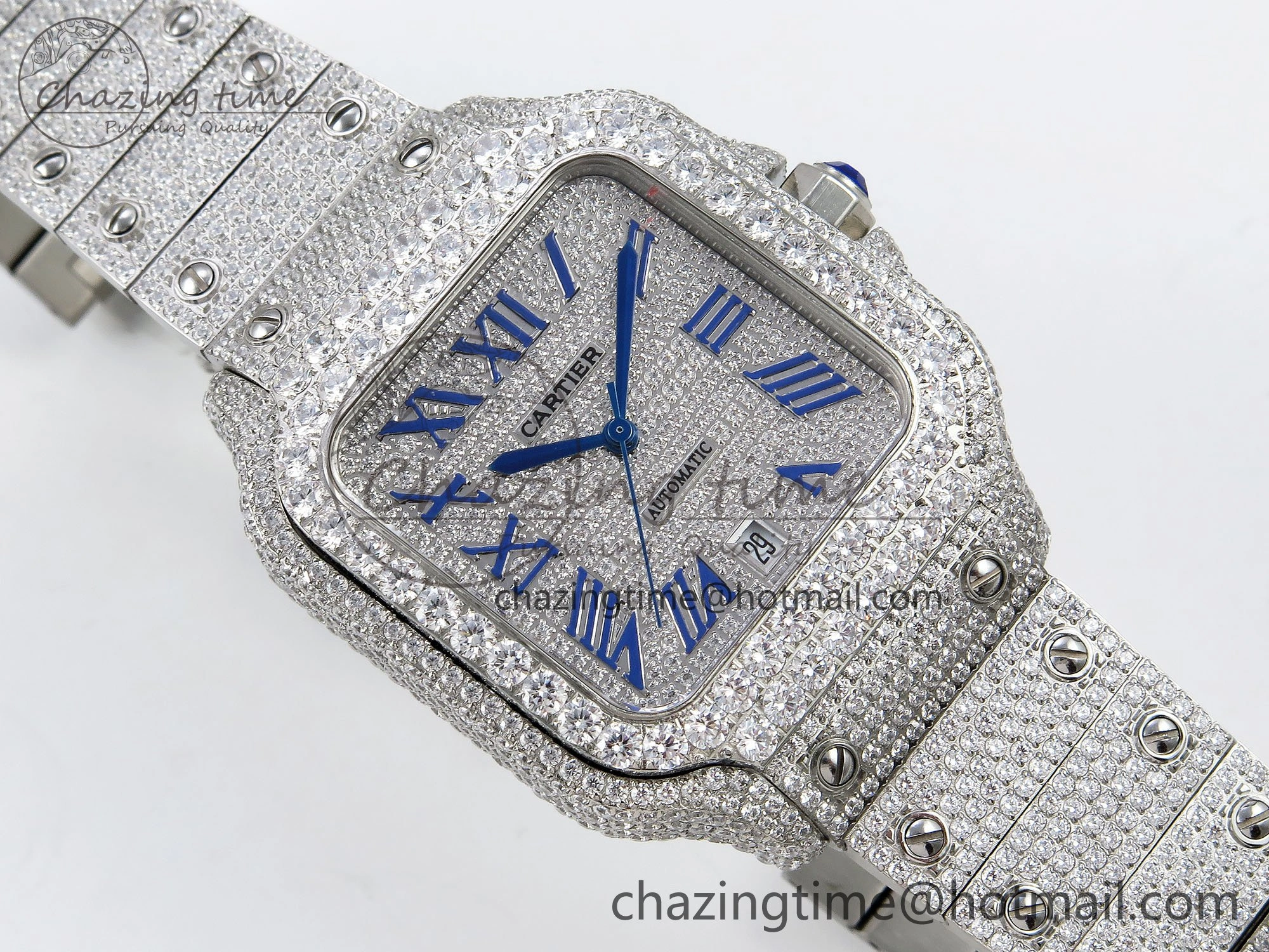Santos De 40mm TWF 1:1 Best Edition SS Dial 904L SS Case and Bracelet A Tailored 5994