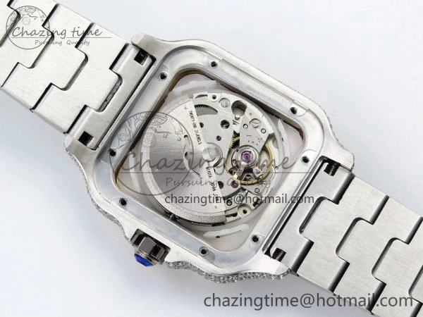 Santos De 40mm TWF 1:1 Best Edition SS Dial 904L SS RG Case and Bracelet A Soft 6011