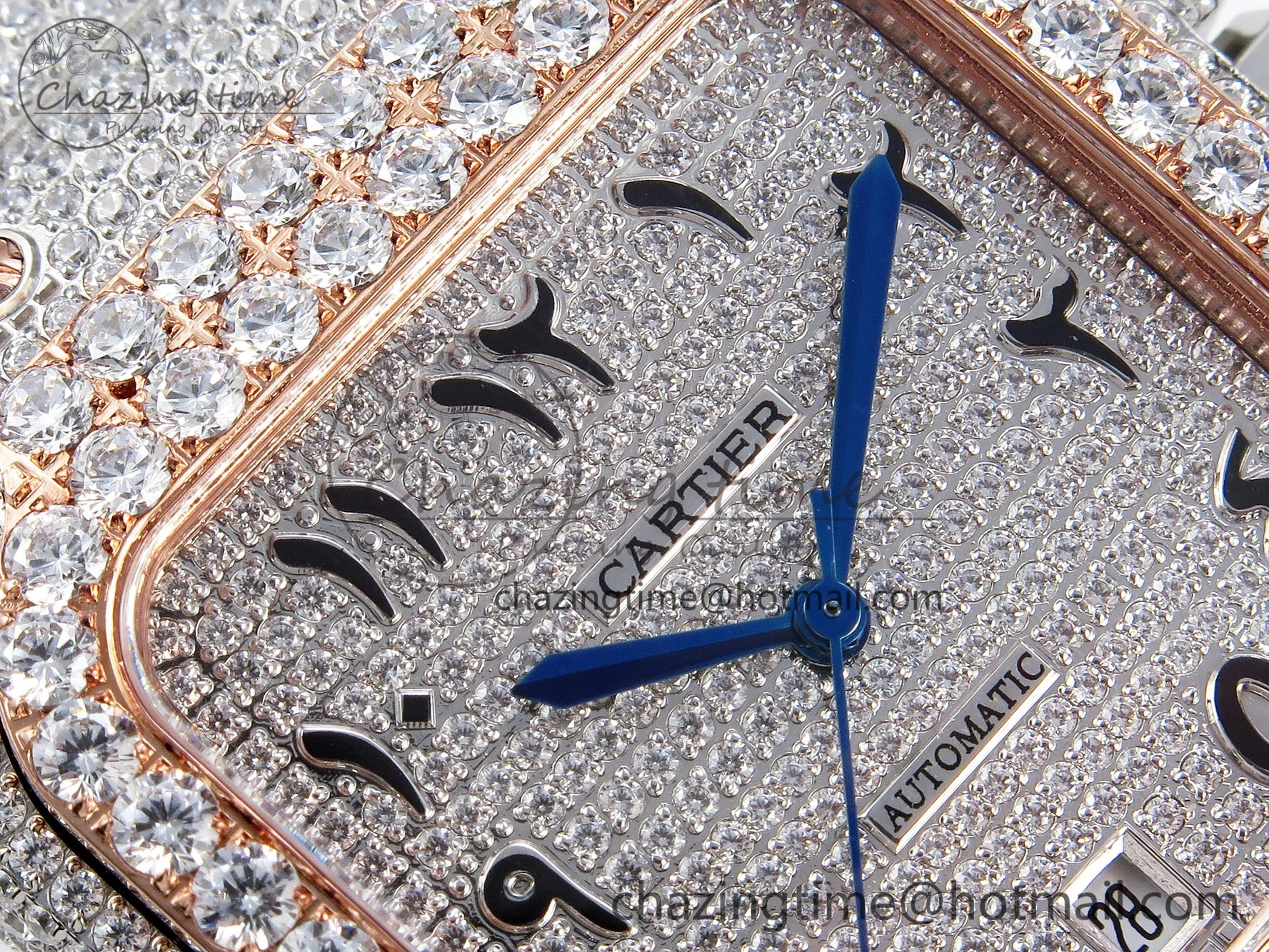 SoftTouch Santos De 40mm TWF 1:1 Best Edition SS Dial 904L SS RG Case and Bracelet A 6005