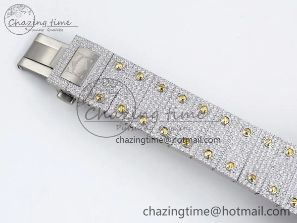 Santos De 40mm TWF 1:1 Best Edition SS Dial 904L SS YG Case and Bracelet A Timeless 6015