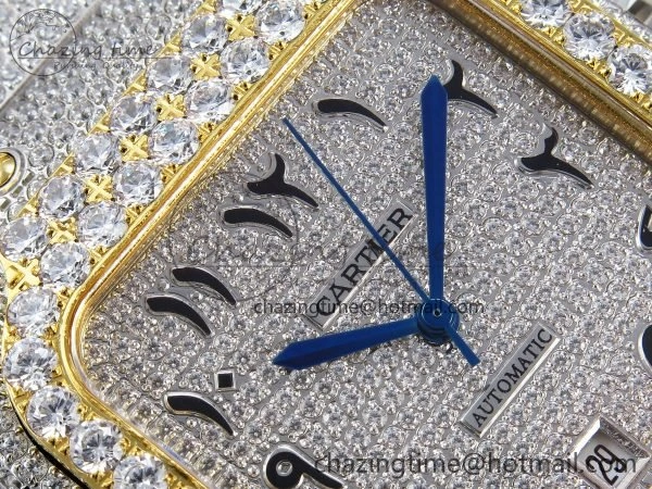 Santos De 40mm TWF 1:1 Best Edition SS Dial 904L SS YG Case and Bracelet A Timeless 6015