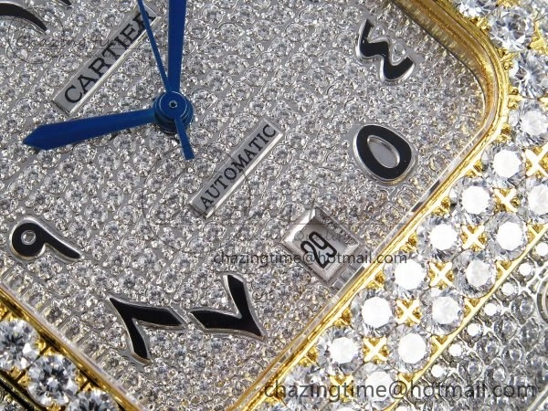 Santos De 40mm TWF 1:1 Best Edition SS Dial 904L SS YG Case and Bracelet A Timeless 6015