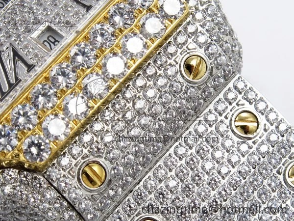 Santos De 40mm TWF 1:1 Best Edition SS Dial 904L SS YG Case and Bracelet A EasyMatch 6013
