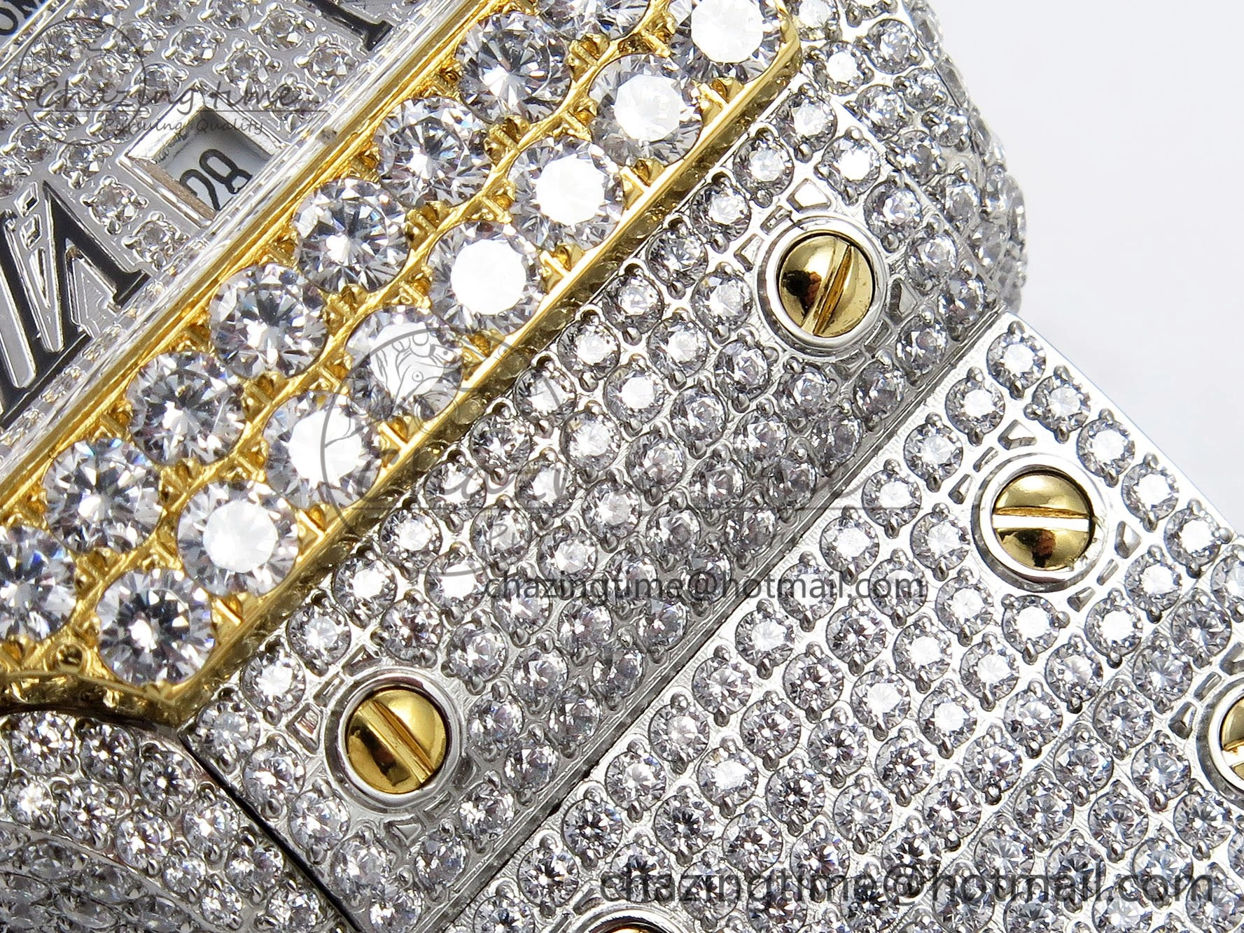 Santos De 40mm TWF 1:1 Best Edition SS Dial 904L SS YG Case and Bracelet A EasyMatch 6013