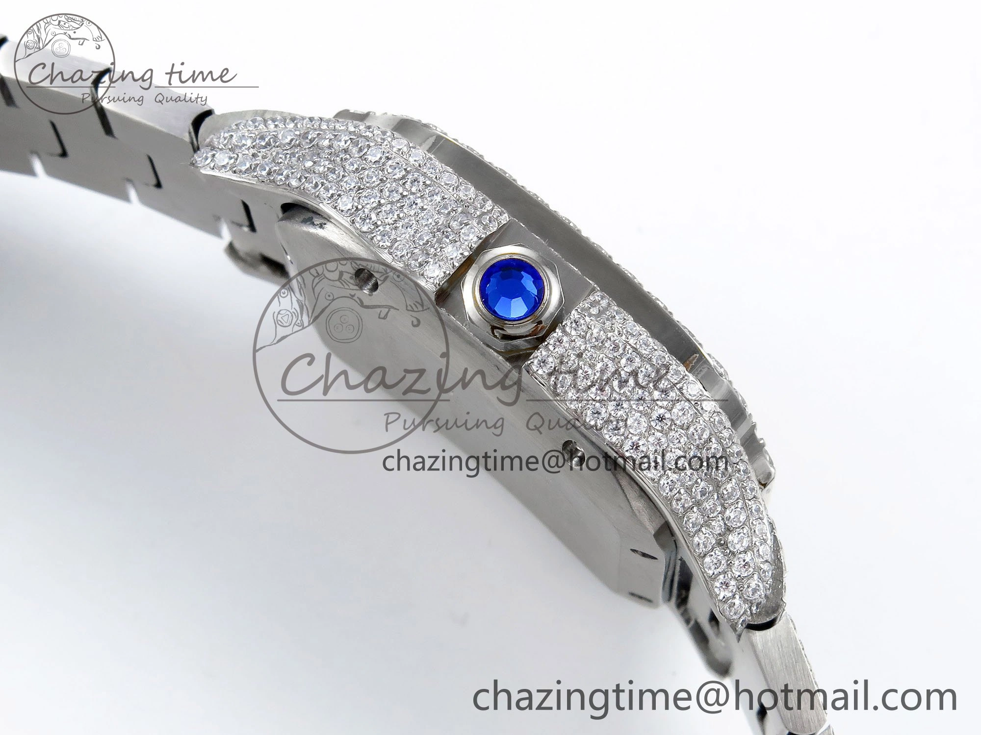 TimelessDesign Santos De 40mm TWF 1:1 Best Edition SS Rainbow Dial 904L SS Case and Bracelet A 5996