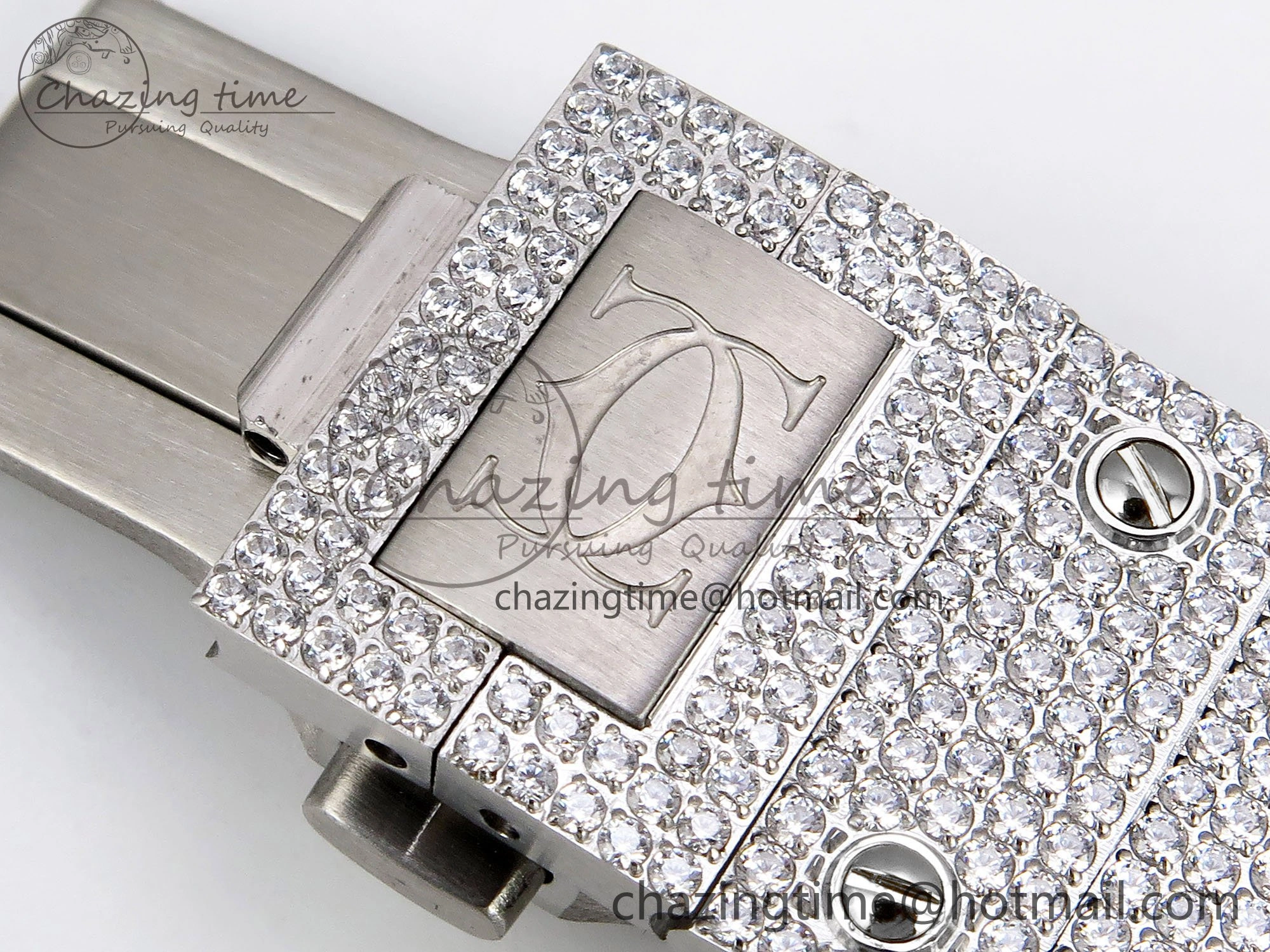 TimelessDesign Santos De 40mm TWF 1:1 Best Edition SS Rainbow Dial 904L SS Case and Bracelet A 5996