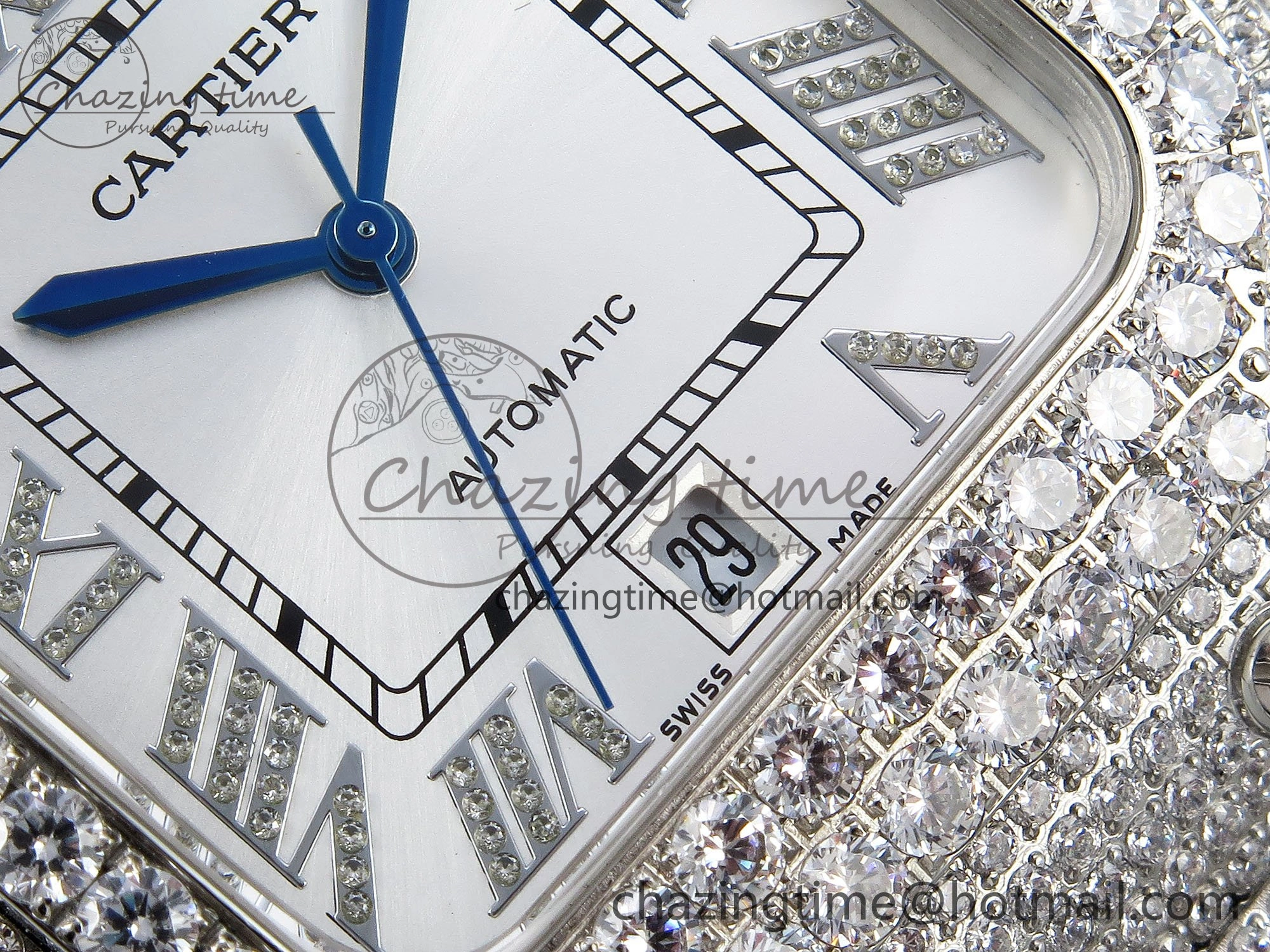 StreetReady Santos De 40mm TWF 1:1 Best Edition White Dial 904L SS Case and Bracelet A 5991
