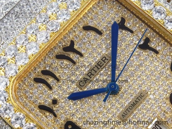 Santos De 40mm TWF 1:1 Best Edition YG Dial 904L SS YG Case and Bracelet A Tailored 6016
