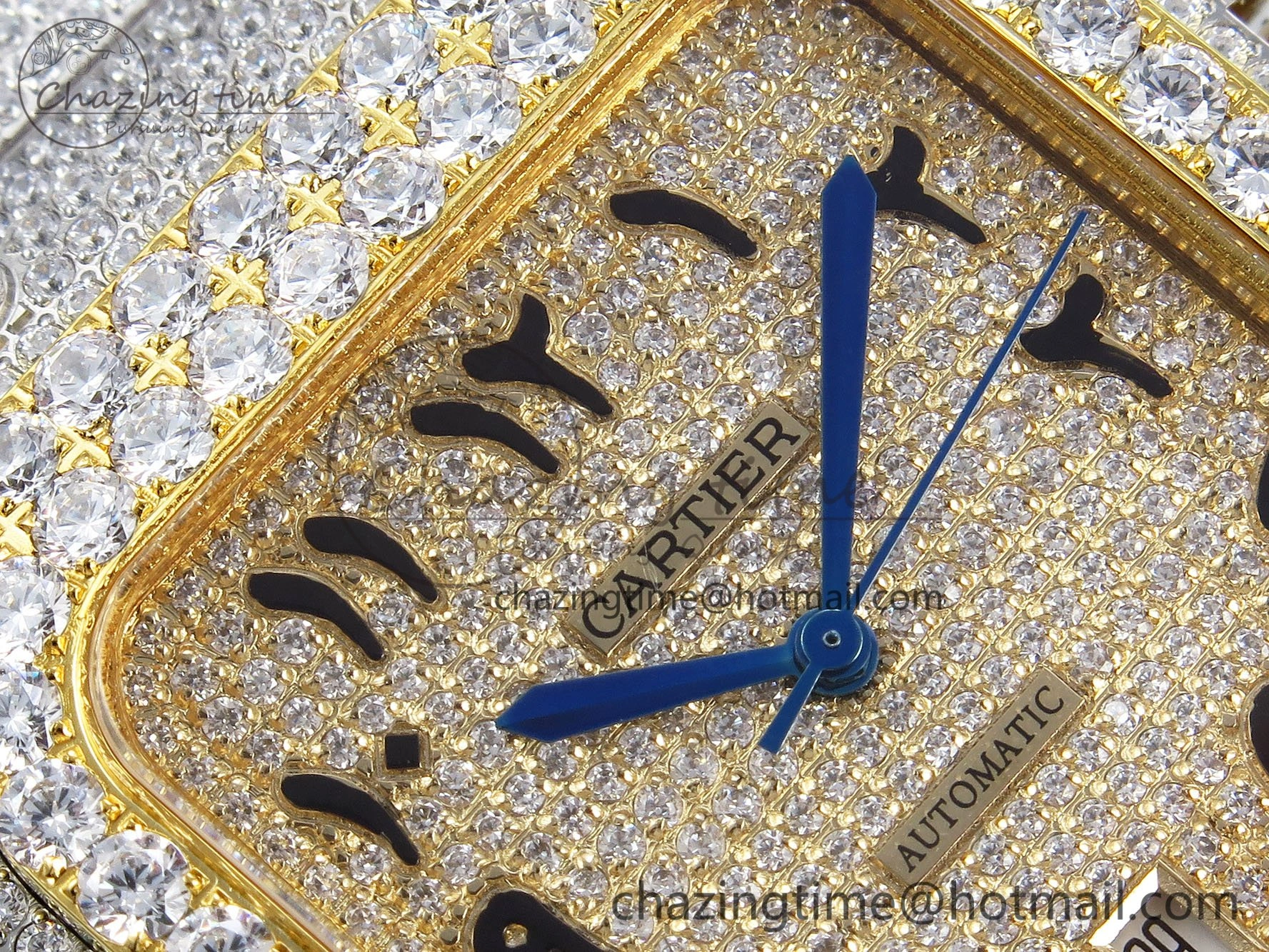 Santos De 40mm TWF 1:1 Best Edition YG Dial 904L SS YG Case and Bracelet A Tailored 6016