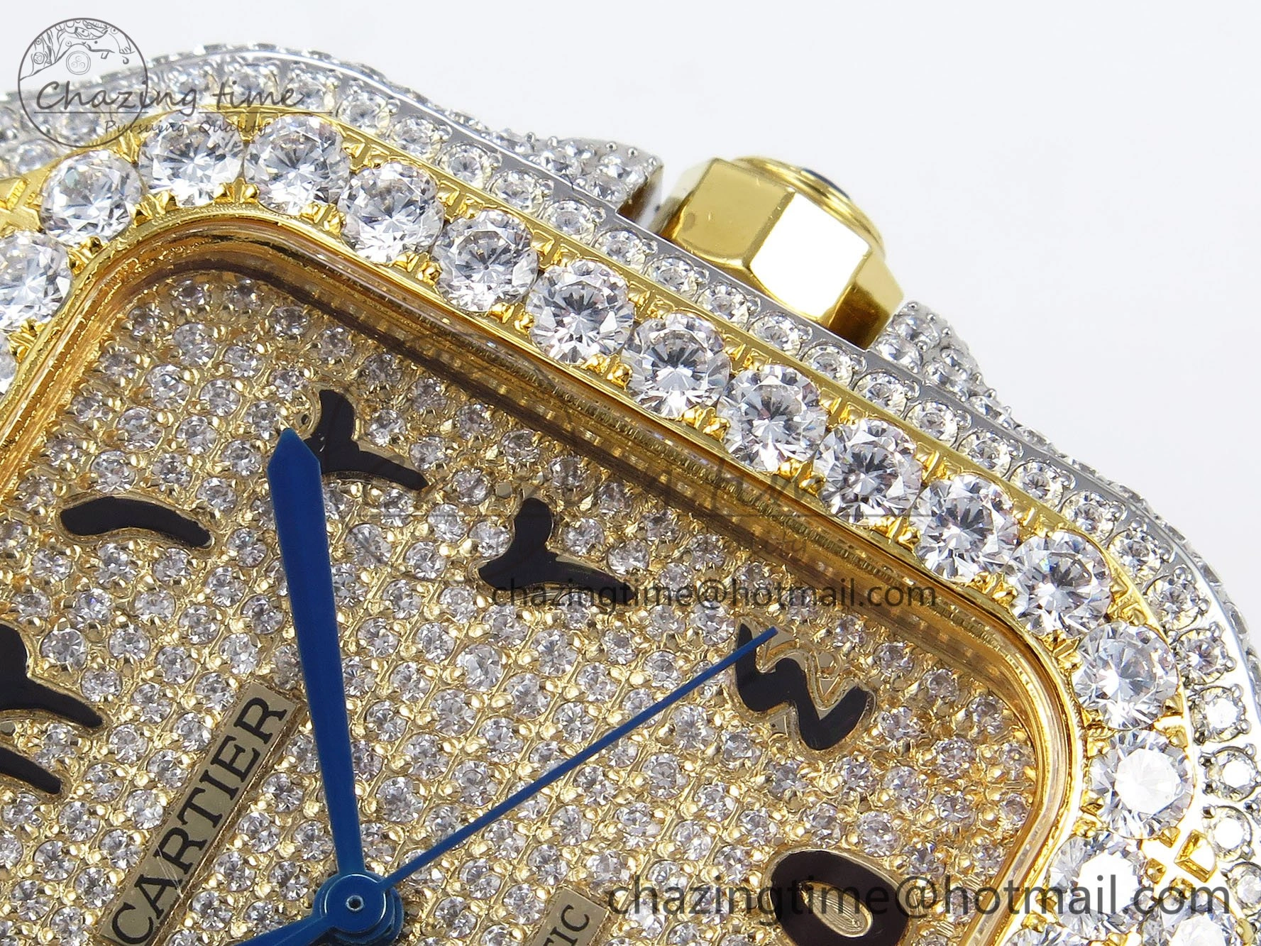 Santos De 40mm TWF 1:1 Best Edition YG Dial 904L SS YG Case and Bracelet A Tailored 6016