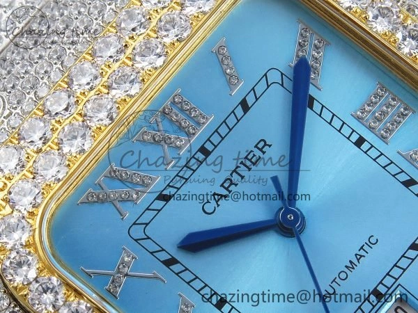 Santos De 40mm TWF 1:1 Best Edition YG Dial 904L SS YG Case and Bracelet A Durable 6014