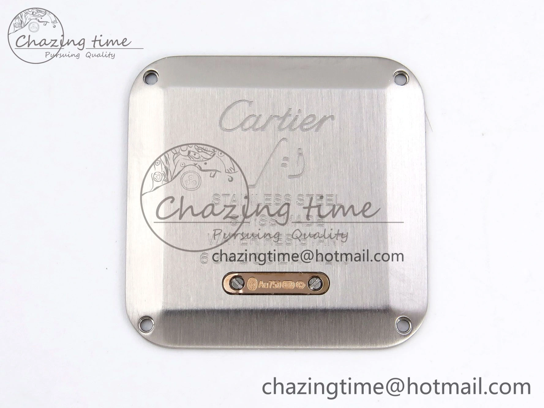 Packable Santos Dumont 27.5mm SS RG AF 1:1 Best Edition Silver Dial on Gray Croco Strap A 5939