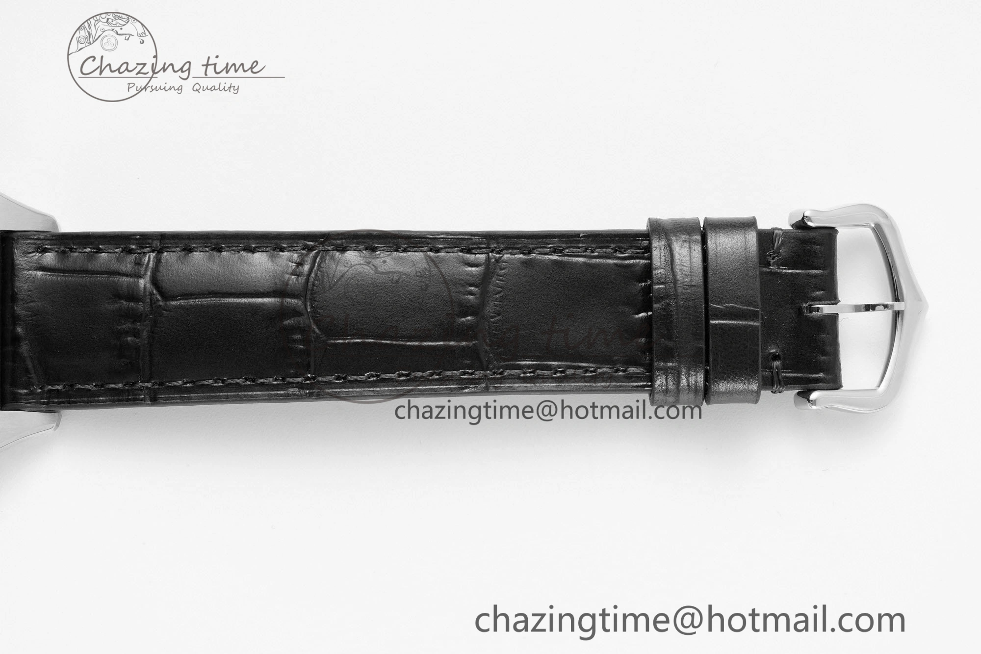 Santos Dumont 31.4mm IWSF Best Edition Silver Dial on Black Leather Strap Quartz Packable 6059