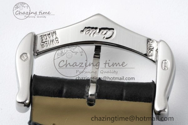 Santos Dumont 31.4mm IWSF Best Edition Silver Dial on Black Leather Strap Quartz Packable 6059
