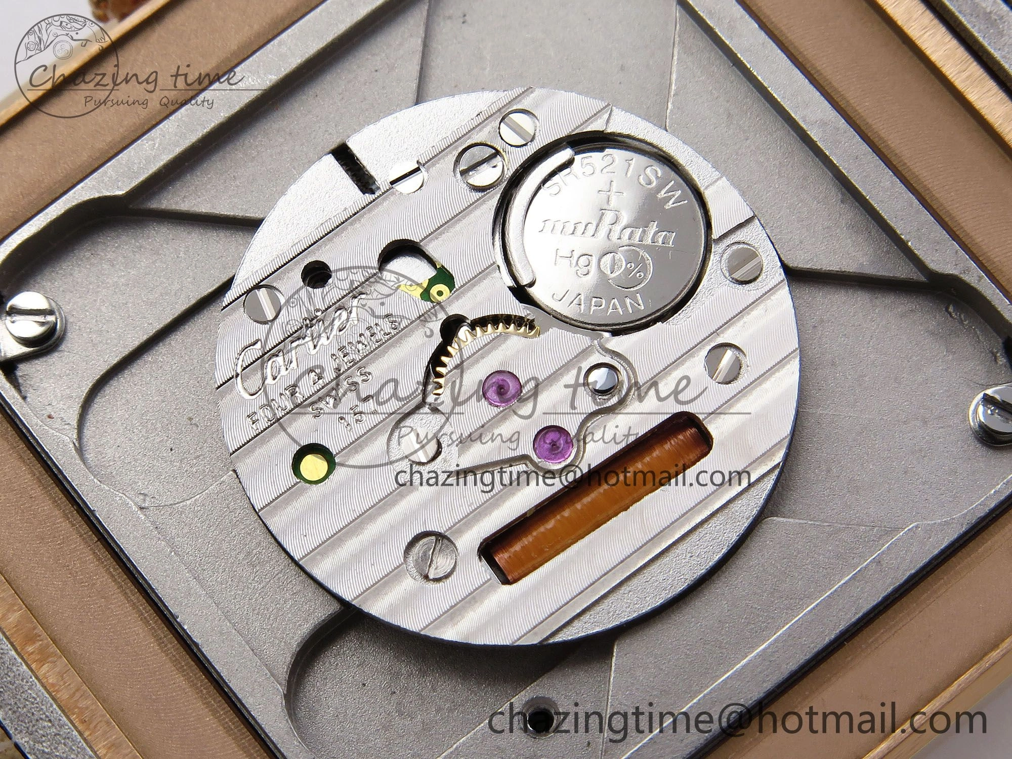 Soft Santos Dumont 31.4mm RG AF 1:1 Best Edition Silver Dial on Red Croco Strap A 5920