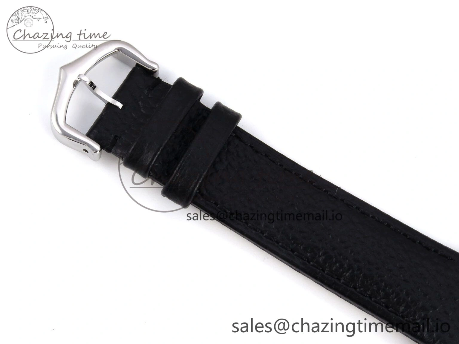 Santos Dumont 31.4mm SS AF 1:1 Best Edition Silver Dial on Black Leather Strap A Unisex 5907