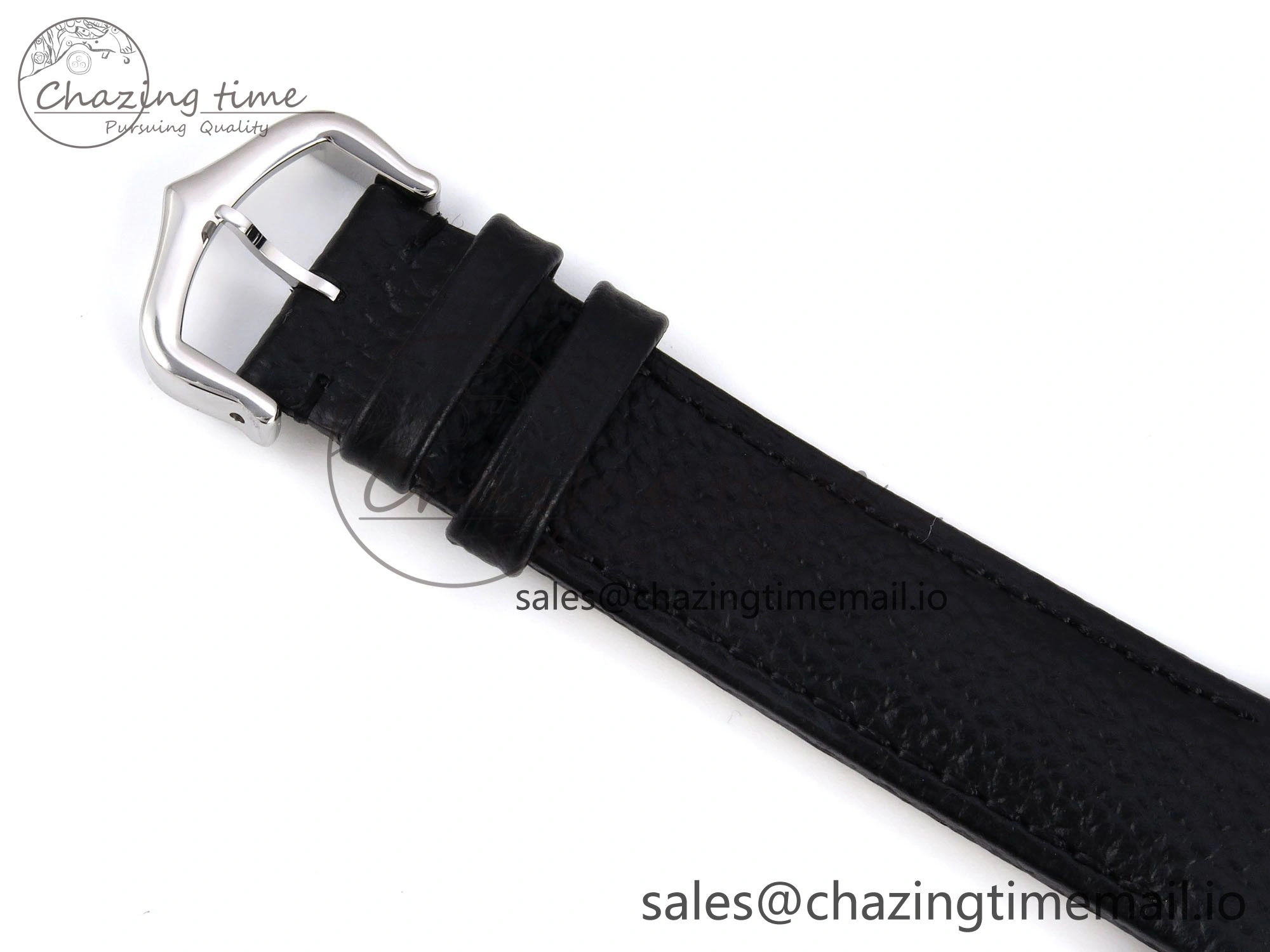 Santos Dumont 31.4mm SS AF 1:1 Best Edition Silver Dial on Black Leather Strap A Unisex 5907