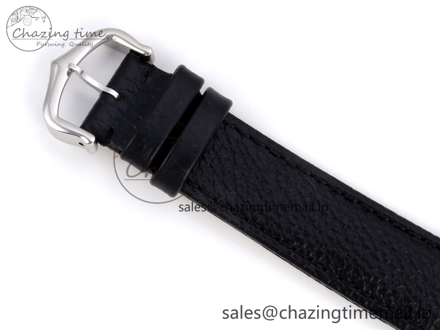 Santos Dumont 31.4mm SS RG AF 1:1 Best Edition Silver Dial on Black Leather Strap A Durable 5899