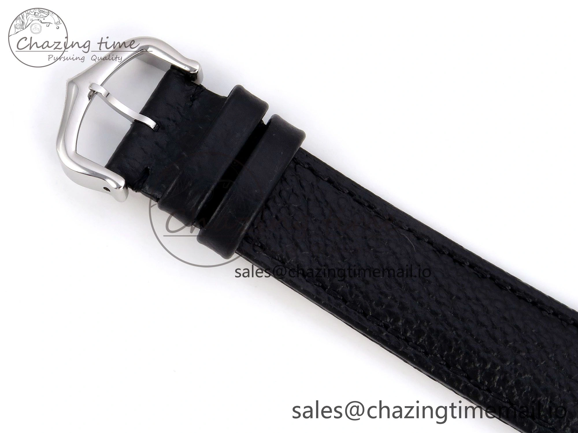 Santos Dumont 31.4mm SS RG AF 1:1 Best Edition Silver Dial on Black Leather Strap A Durable 5899