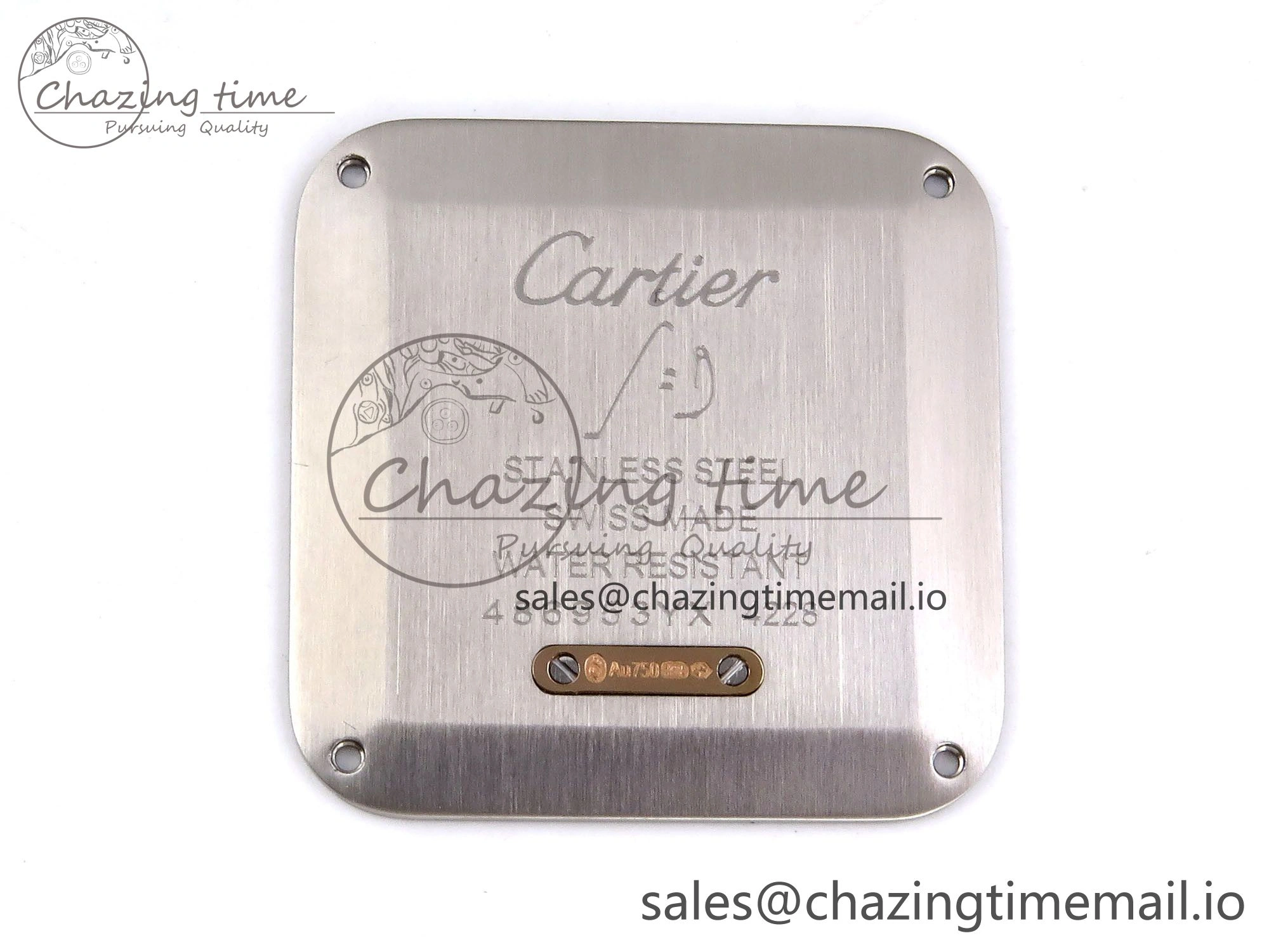 Versatile Santos Dumont 31.4mm SS RG AF 1:1 Best Edition Silver Dial on Gray Croco Strap A 5894