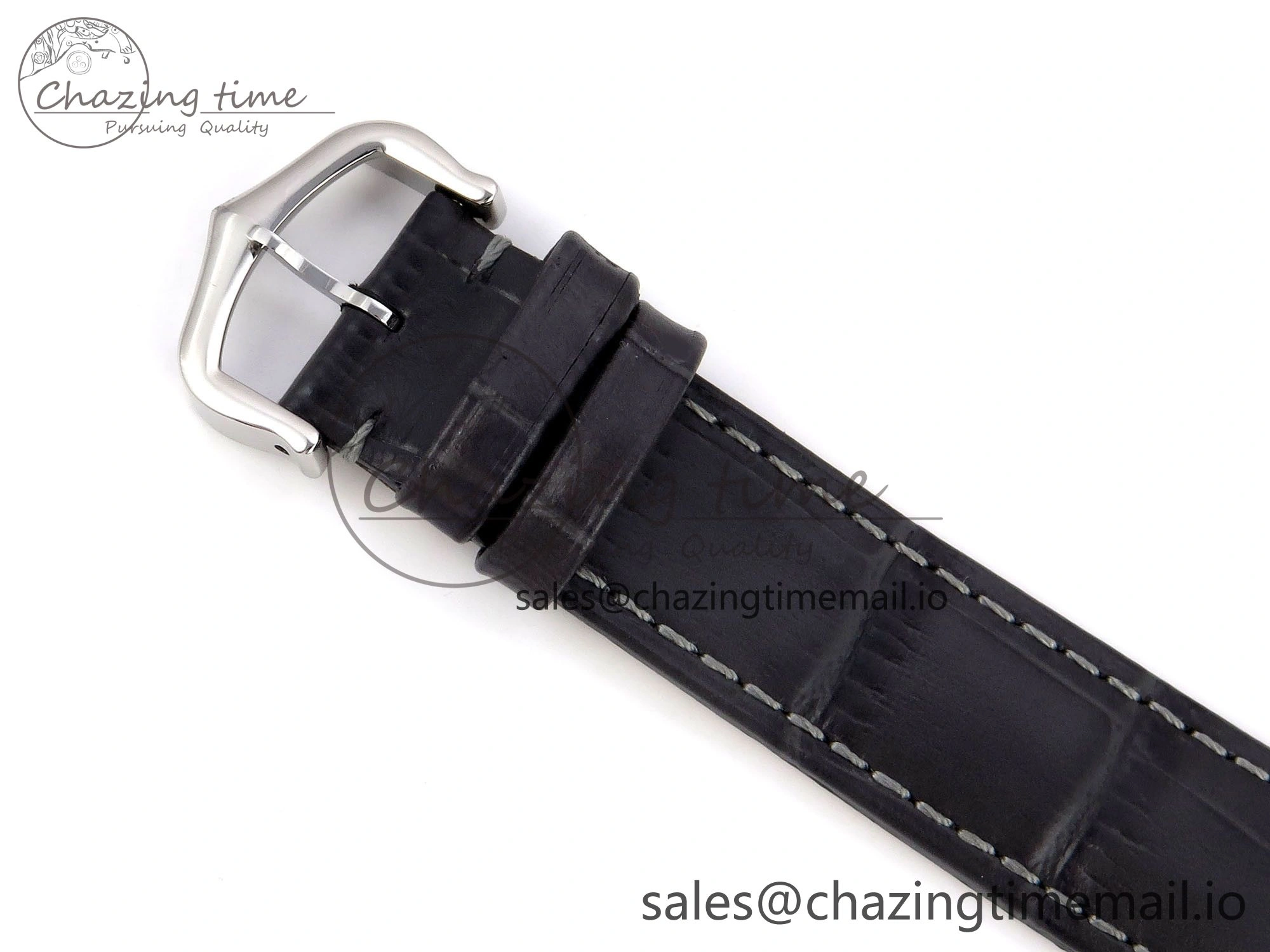Versatile Santos Dumont 31.4mm SS RG AF 1:1 Best Edition Silver Dial on Gray Croco Strap A 5894