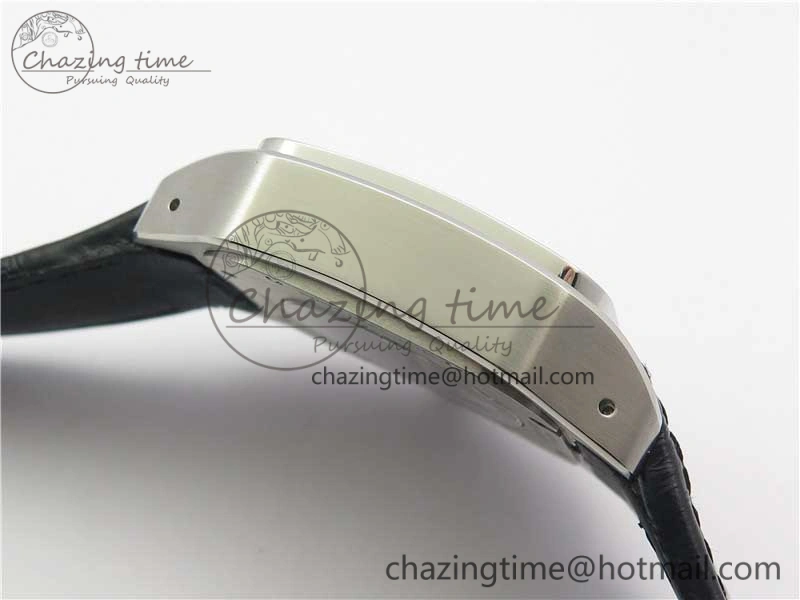 Santos WM505914 45mm SS WWF Maker 3 Dial with Display Caseback On Black Leather Strap A ZeroBulk 6126