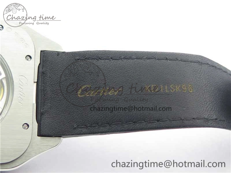 Santos WM505914 45mm SS WWF Maker 3 Dial with Display Caseback On Black Leather Strap A ZeroBulk 6126