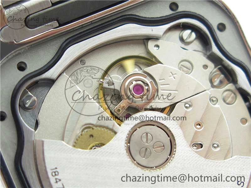 Santos de Cartier 35mm 2018 SS RG RXW 1:1 Best Edition White Dial on SS RG SmartLinks Bracelet MIYOTA Vibrant 6100