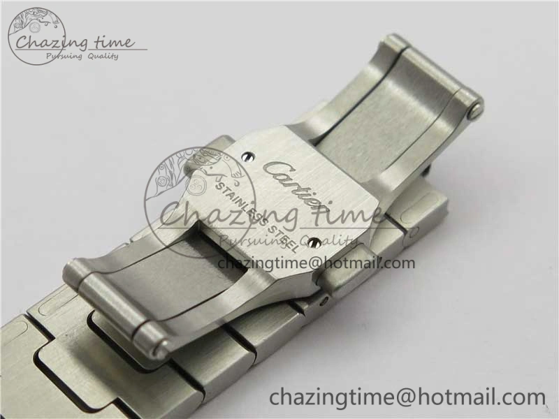 Santos de Cartier 35mm 2018 SS YG RXW 1:1 Best Edition White Dial on SS YG SmartLinks Bracelet MIYOTA ZeroBulk 6101
