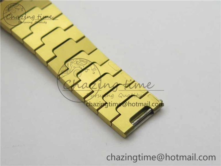 Stretchable Santos de Cartier 35mm 2018 YG RXW 1:1 Best Edition White Dial on SmartLinks YG Bracelet MIYOTA 10488