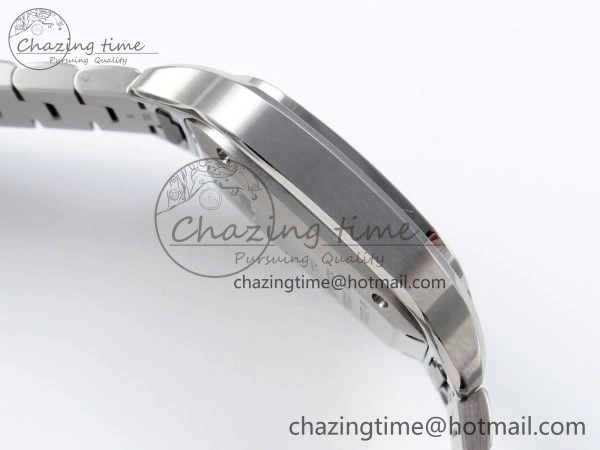 Popular Santos de Cartier 35mm BVF 1:1 Best Edition Blue Dial on SS SmartLinks Bracelet MIYOTA 6048