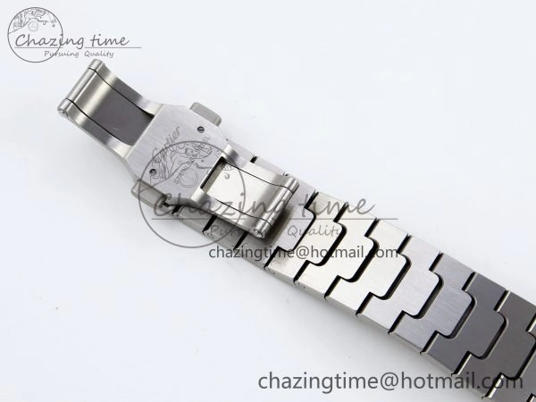 Popular Santos de Cartier 35mm BVF 1:1 Best Edition Blue Dial on SS SmartLinks Bracelet MIYOTA 6048