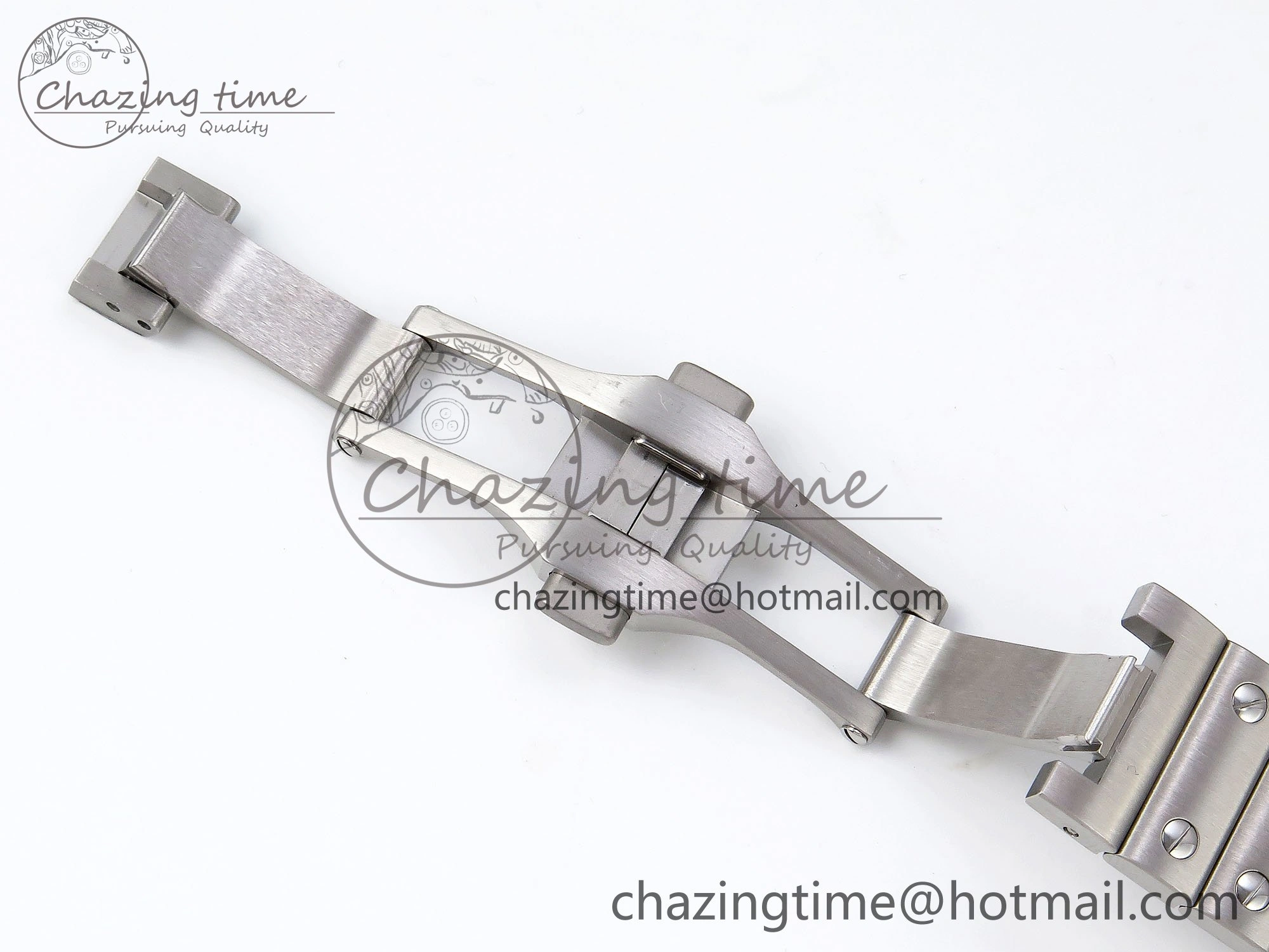 Modern Santos de Cartier 35mm BVF 1:1 Best Edition Green Dial on SS SmartLinks Bracelet MIYOTA 6046