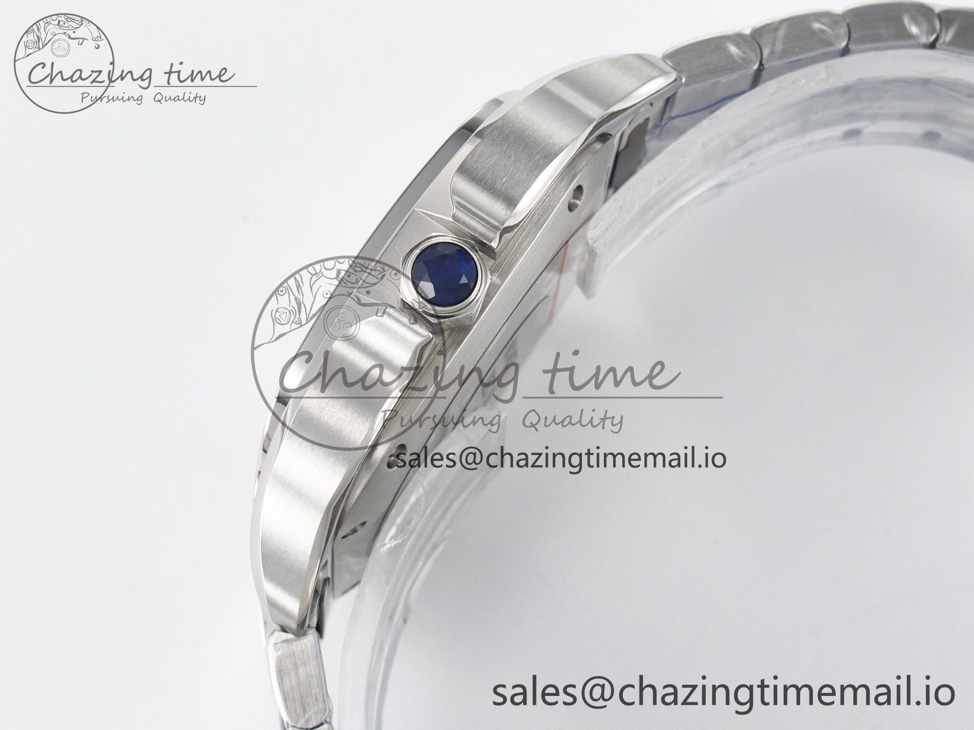 Santos de Cartier 35mm J12F 1:1 Best Edition White Dial on SS SmartLinks Bracelet MIYOTA Trendy 5845