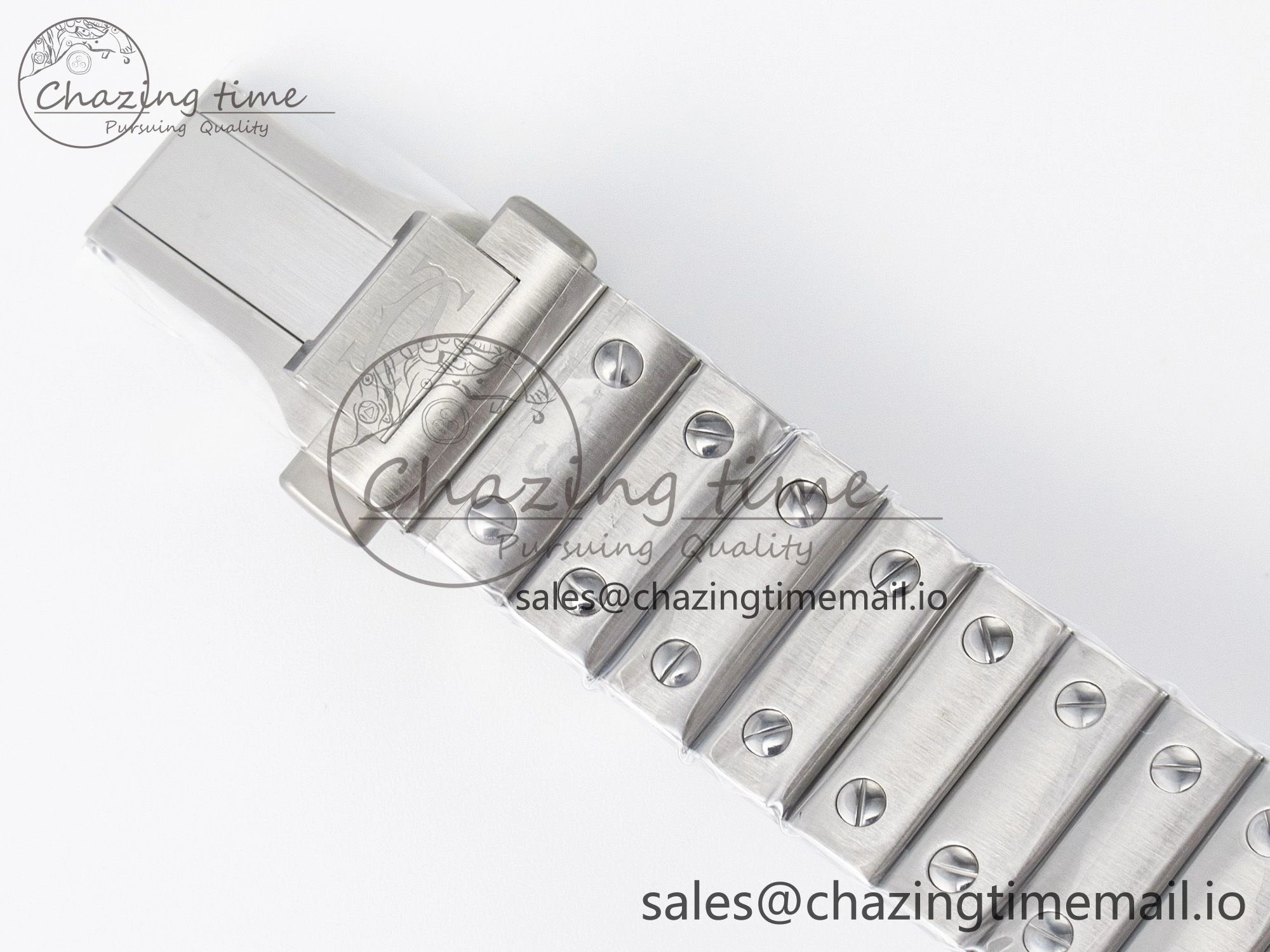 Santos de Cartier 35mm J12F 1:1 Best Edition White Dial on SS SmartLinks Bracelet MIYOTA Trendy 5845