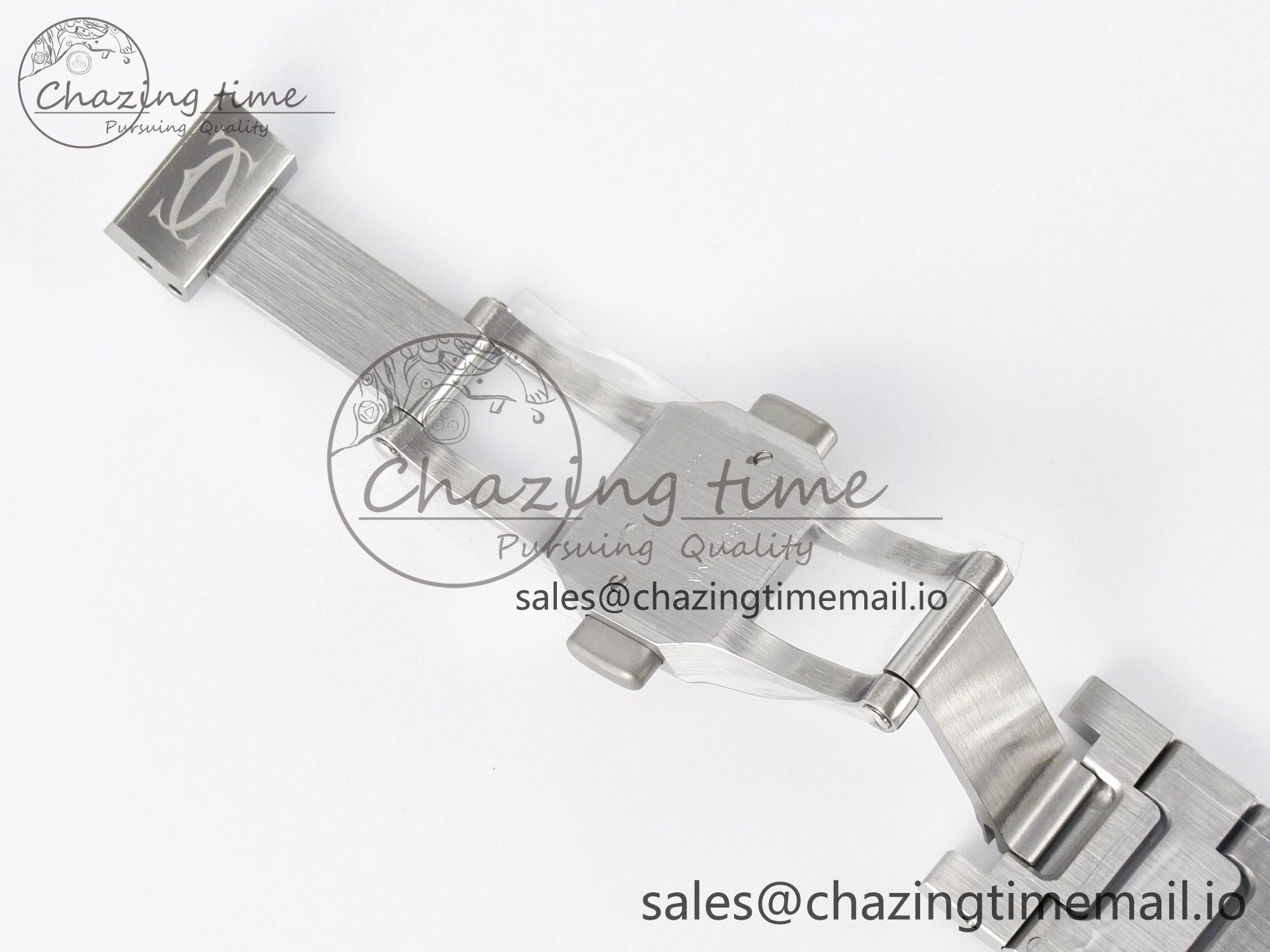 Santos de Cartier 35mm J12F 1:1 Best Edition White Dial on SS SmartLinks Bracelet MIYOTA Trendy 5845