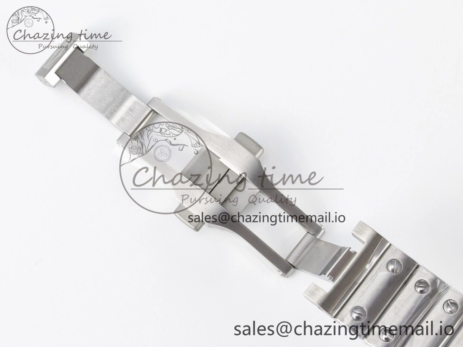 Santos de Cartier 35mm J12F 1:1 Best Edition White Dial on SS SmartLinks Bracelet MIYOTA Trendy 5845